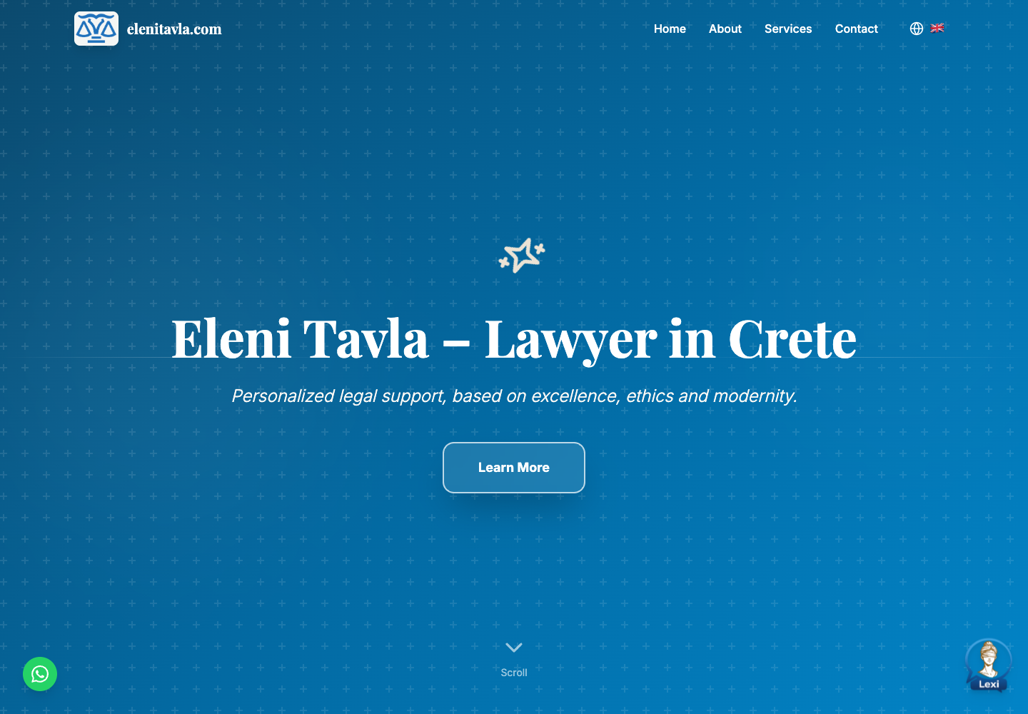 The public Eleni Tavla law firm website